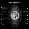 Wristwatches Sports Men's Watches 50M Waterproof Compass Watch Military LED Digital Men Montre Homme