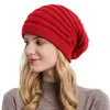 Beanies Beanie/Kafatası Kapakları Kış Kış Düşen Beanie Kadınlar Tığ kablosu Örme Sıcak Tıknaz Baggy Maske Döngü Düğmesi Delm22