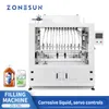 Zonesun Máquina de encher líquido corrosivo para limpador de cozinha desinfetante ácido alcalino alcalino embalagem de garrafas de branqueador ZS-CRC