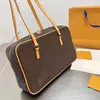 Rechthoekige cite lange bovenste handgreep Vintage schoudertassen klassieke voorste pocket tote luxe handtas monogrammen lederen dames ontwerper 2023