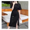 Womens 2 piece dress Skirt Suits Office Ladies short Sleeve Crewneck Sets Styles Dresses Women Fashion classics Quality Clothes