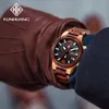 Polshorloges topmerk mode houten chronograaf mannen horloges date sport quartz kijken zakelijke lichtgevende houten klok relogio masculino