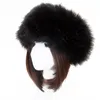 Beanies Beanie/Skalle Caps Dam Höst Vinter Imitation Päls Tjock Hat Varm Kvinna Falska Plysch Hattar Elegant Mjuk Fluffig Bomber