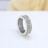 925 Sterling Zilver logo Band RING voor Pandora CZ Diamond Wedding Party Sieraden Voor Vrouwen Vriendin Gift ontwerper Ringen met Originele Box Set Fabriek groothandel