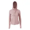 Solid colo lu nuevos deportes para mujer de manga larga gimnasio ropa de entrenamiento elástica lulu chaqueta de yoga para mujer top de color sólido casual apretado gimnasio perfecto