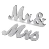 Party Decoration Wedding Table Centerpiece Golden Silver Glitter Mr & Mrs Wooden Letter Marriage Po Booth Prop Favors1