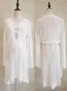 Casual Dresses 2023 Summer Women Beachwear Sexy White Crochet Tunic Beach Wrap Dress Woman Badkläder Baddräkt Cover-Ups Bikini Cover Up #Q719 W0315