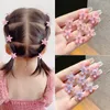 Children's Hair Clip Braided Hair Small Flower Hair Buttons Hairpin Girl Cute Headdress Girl Mini Hair Claw Hair Accessories