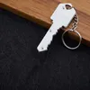 Mini Folding Knife Keychains 10 Colors Defense Key chain Key Shape Pocket Fruit Knifes Multifunctional Tool Self-defense Keychains