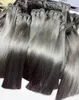 Супер двойные сырые вьетнамские вьетнамские шелковистые прямые надувные волосы Doulbe Weft без коротких волос SDD