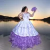 Luxe Blauwe Quinceanera Jurken 2024 Met Ruches Ballkleider Corset Prom Gown Vrouwen Verjaardagsfeestje Zoete Vestido De 15 Anos