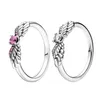 Pink CZ Diamond Sparkling Wings ANELLO per Pandora 925 Sterling Silver Wedding Designer Gioielli per le donne Fidanzata Regalo Anelli d'amore con cofanetto originale