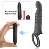 Vibrators dubbele penetratie dildo 10 modus voor mannen strap op penis vagina plug volwassen seksspeeltjes paren 230314