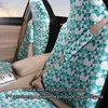 New 2 PCS Car Bucket Seat Cover Blue White Diamond Pattern Fashion Front Auto Seat Covers For gaz For APRILIA For APRILIA For PROTON