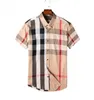 Luxurys Desingers Men's Dress Business Casual Shirt Sleeve Stripe slim masculine social fashion plaid M-4XL#01 683616939