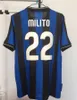 97 98 99 IBRAHIMVOIC Retro Soccer Jerseys Eto'o 2009 Milan ZBALOTELLI BAGGIO MILITO 95 96 03 10 11 07 08 09 J. ZANETTI SNEIJDER BATISTUTA RONALDO InTERS Football Shirt