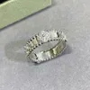 Anelli a grappolo di lusso classici gioielli 925 sterling in argento stretto edizione caleidoscopio anello femminile squisito marchio di lusso