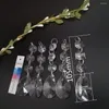 Żyrandol Crystal Camal 5pcs 38 mm Gruszka Prisms Wisiant Partia Pull Garland Suncatcher Wiszący Lampka Lampa Party Domowe Dekor Home