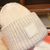 Stüdyo tasarımcısı Lafd Moda Erkek ve Kadın Kış Şapkaları Merino Beanie Yüz Örme Örme Yün Gülümseyen Çok Renkli Şapka