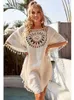 Casual Dresses Sunflower Bikini täcker Sexig baddräkt Beach Dress Women 2022 Sommarbaddräkt Beachwear Shirt W0315