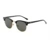 男性Rale Ban Sunglassesデザイナー女性UV400保護偏光メガネ3016半金属フレームHD強化ガラスレンズメガネ