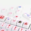 127 Keys/Set PBT XDA KeyCap Profile Anpassade nyckelkappar för MX Switch Mechanical Gaming -tangentbord pojkvän älskar rosa nyckelkapslar