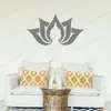 Adesivi murali Buddha Lotus Buddismo Yoga Garage Home Decor Soggiorno Arte Murale Decalcomania rimovibile Wallpoof CX1902