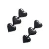 Femmes gland coeur boucle d'oreille avec timbre lettre coeur boucles d'oreilles cadeau pour amour petite amie