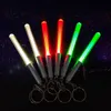 Suministros para fiestas Linterna LED Stick Llavero Mini antorcha Llaveros de aluminio Llavero Durable Glow Pen Varita mágica Stick Lightsaber dh97