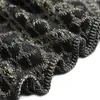 Robes de travail moaayina designer piste automne jupe en tricot noir hivern