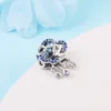 925 Sterling Silver Cloud & Swallow Bead Fits European Jewelry Pandora Style Charm Bracelets