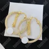 2023-Designer Pour Boucles D'oreilles Femmes Oreille Stud Marque Designers Or Cerceau De Luxe Boucles D'oreilles Marque Cristal Classique Femmes De Noce Bijoux Femme