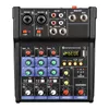 Mixer portatile professionale a 4 canali Console di missaggio audio Interfaccia Us Ingresso computer Monitor di alimentazione 48 V Numero modello Tipo