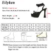 top Summer Black Silver Sexy Butterfly-knot Sandals Open Toe Platform Thick High Heels Woman Shoes Ankle Strap Dress Sandals 230306