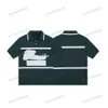 xinxinbuy Мужская дизайнерская футболка 23ss вязаная буквенная вышивка жаккардовая с коротким рукавом хлопок женская черная белая синяя 303215 XS-2XL