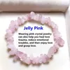 Strand Lucky Reiki Stone Chip Beads Bracciale Braccialetti in cristallo rosa naturale per donna Uomo Gioielli Regalo di Natale