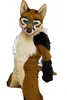 Mascot Costumes Long Furry White & Brown Husky Dog Mascot Costume Customize Cartoon Anime theme character Unisex Adults Outfit Christmas