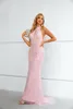 Prom Dresses Party Dark V Pink Mermaid kjol Slim Back Light Luxury Thin Prom Dress M451096