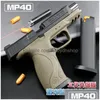 Gun Toys MP40 Laser Blowback Toy Pistol Blaster Launcher for Adts Boys Outdoor Games Drop Delivery Gifts Model DHH0E Bästa kvalitet