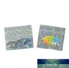 Calidad Clear Mini Zip Lock Bolsas de embalaje holográficas de Mylar 100 unids Muestra colorida del arco iris Bolsas de embalaje de energía Bolsa de almacenamiento de píldoras 7.5 * 6.5 cm