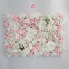 Ny aritificiell siden Rose Flower Wall Panels väggdekoration blommor för bröllop baby shower födelsedagsfest fotografering bakgrund