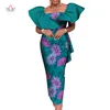 Ubranie etniczne Bintarealwax 2023 Letnie sukienki dla kobiet Vestidos Long Party African Dashiki Plus Size 7xl Kids Długość ubrania WY900