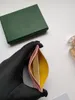 Högkvalitativ lyxdesignerkorthållare Miniplånbok Äkta läder med lådväska Mode Damväskor Herr Dam Nyckelring Kreditmynt Miniväska Charm Brun Canvas
