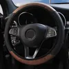 New Car Steering Wheel Cover Carbon Fiber Without Inner Ring Elastic Anti-Slip PU Leather For A6 (4B2 C5) For Diavel For softail