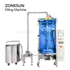 ZONESUN ZS-420GSY液体パッケージングマシンサシェットハニーチリパスタソースピーナッツバターパケット給餌ポンプ