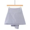 スカート汎用性のある春の夏不規則な裾をベルト付きのラインの完全な縫製パターンで縛るスカート