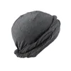Bere Kafatası Kap Erkekler Kadınlar için Türban HeadWrap Saten Astarlı Başörtüsü HaloTurban Durag Rahat Kemo Şapka