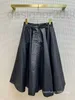 Spódnice projektant transmisji na żywo z damskiej sukienki francuska hepburn sztuka wysoka w paśmie A-line parasolowa spódnica długa 8d4w