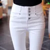 Women's Leggings Womens Fashion Solid Sexy Fitness High Waist Legging Pencil Trousers Female White Black Pants Femme Mujer E13Women's