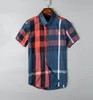 Luxurys Desingers Men's Dress Business Casual Shirt Sleeve Stripe slim masculine social fashion plaid M-4XL#01 683616939